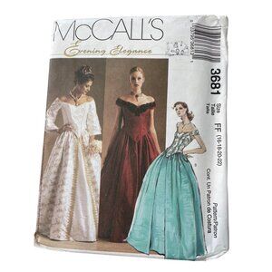 McCalls 3681 Evening Elegance Sewing Pattern Size 16-22 Top and Skirt UNCUT